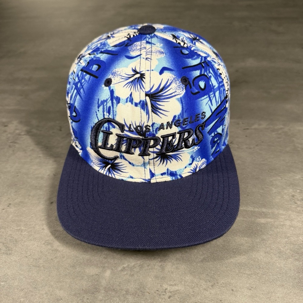 Los Angeles Clippers Snapback Hat White‎ Floral Hawaii Surf Flower Trucker Hat
